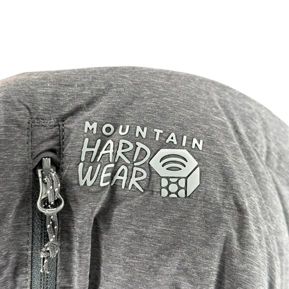 MOUNTAIN HARDWEAR Stretchdown Hoodie Gray Hooded Puffer Jacket Women's Large - Picture 7 of 7